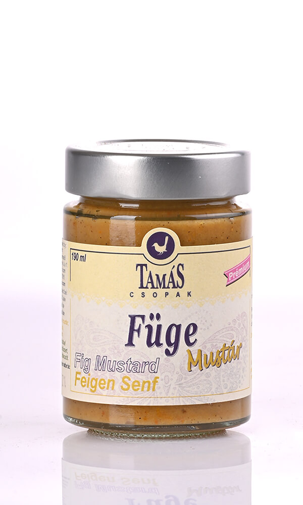 mustáros üveg, füge mustár