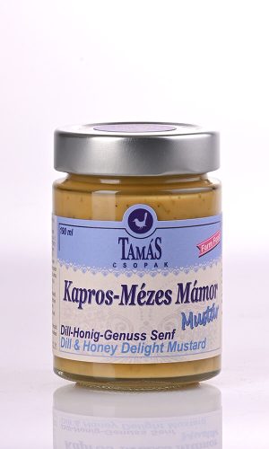 mustár különlegeség, kapros-mézes mustár termékfotó