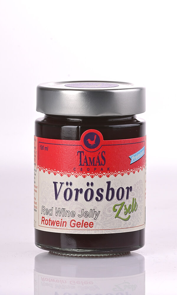 vörösbor zselé fotó